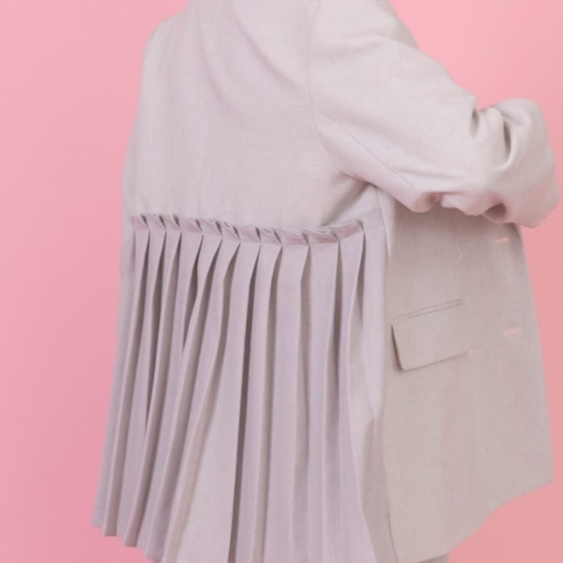 Eimee law（エイミーロー）バックプリーツ微配色ジャケット | ZAZABYS