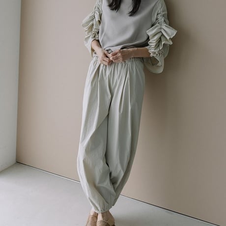MARECHALTERRE(マルシャルテル）ラッフルスリーブトップス