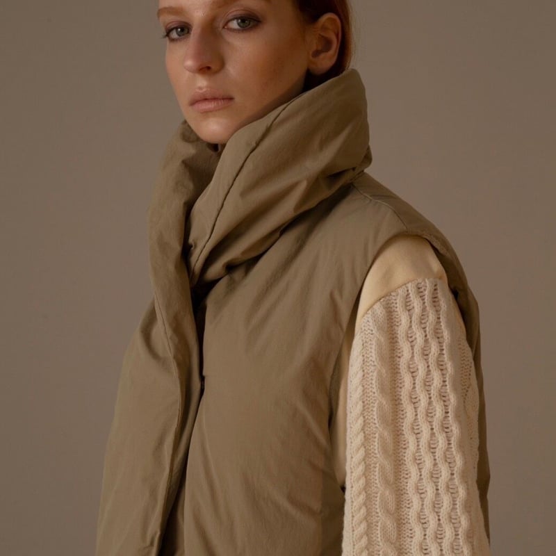 ショールカラーロングダウンベスト | ZAZABYS