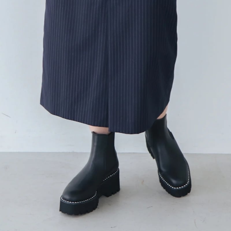 EVOL(イーボル）厚底トラックソールサイドゴアブーツ | ZAZABYS