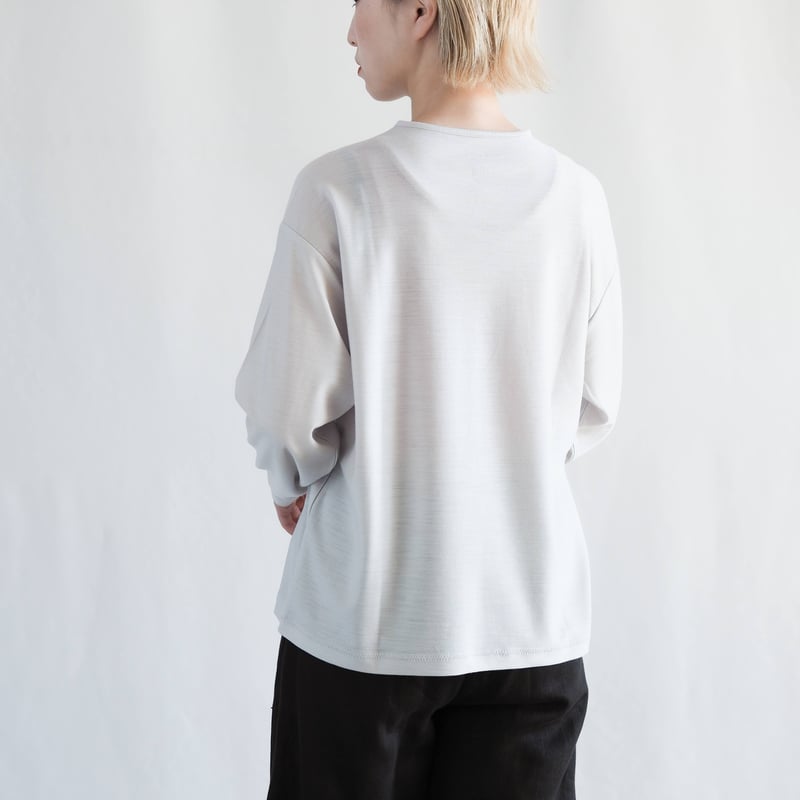 ひつじTシャツ ロング/s 003CS ［ メリノウール ］ | 新見本工場