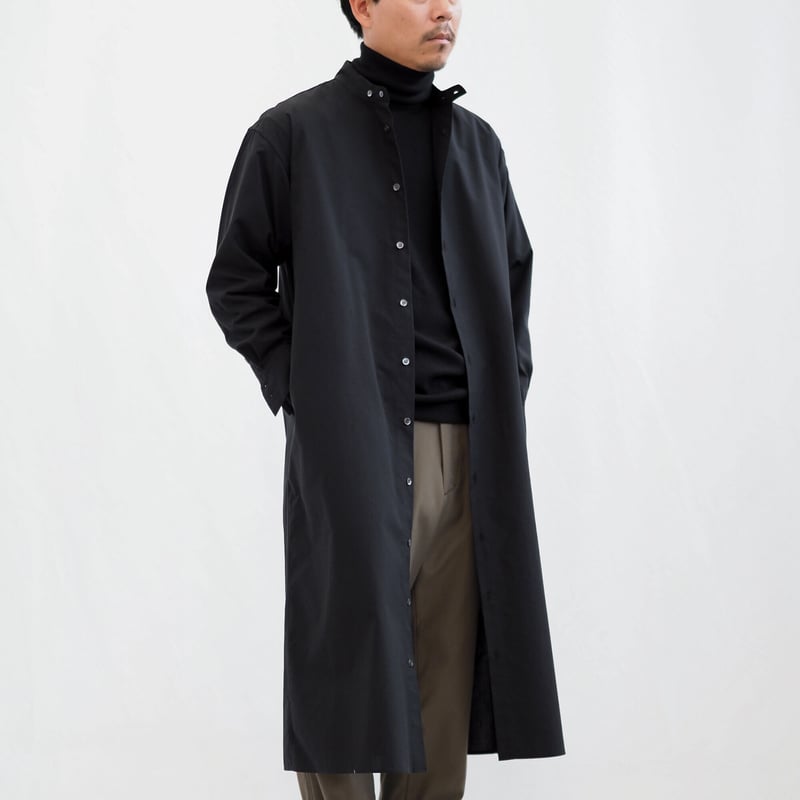 24SS タグ付未着用 クジャク ロングシャツコート KJ_014 ナイロン 24SS タグ付未着用 クジャク ロングシャツコート KJ_014 ナイロン