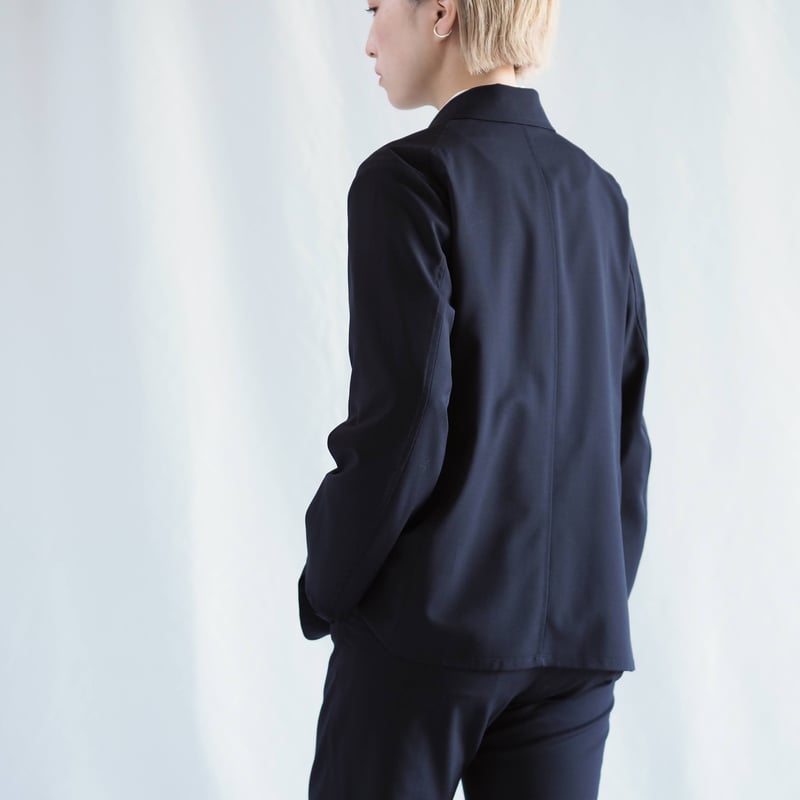 はたやジャケット（組上）【ダークネイビー】004JK ［ メリノウール