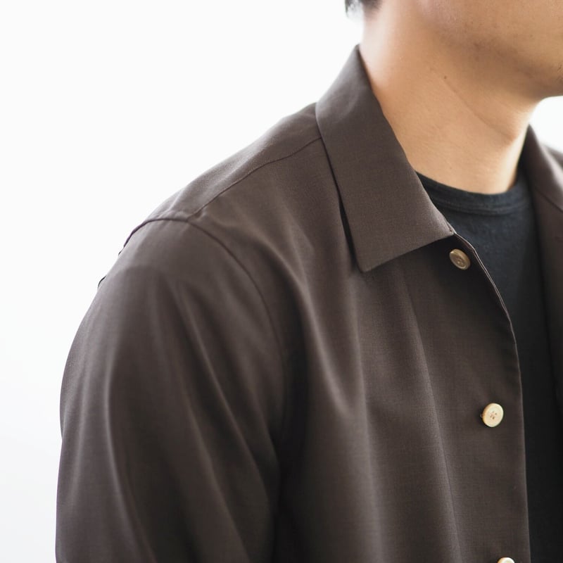 【新品タグ付き】COACH　ツイル オーバーシャツ　シャツジャケット　ブラウン 30％OFF】PARAGES（パハージ） コーチ ツイル オーバーシャツ