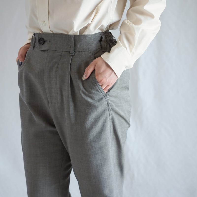 はたやパンツ（組下）【グレー】002PT ［ メリノウール×キッドモヘヤ