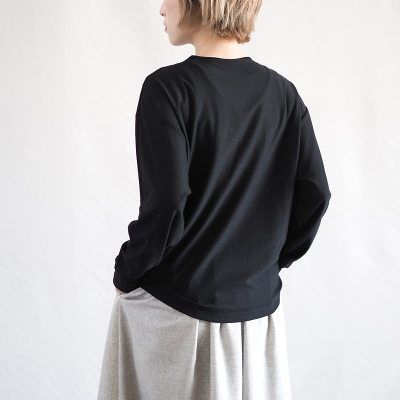 新見本工場　お下がりスリーブ　iti-03［ メリノウール ］ ひつじTシャツ ロング/s 003CS ［ メリノウール ］ | 新見本工場