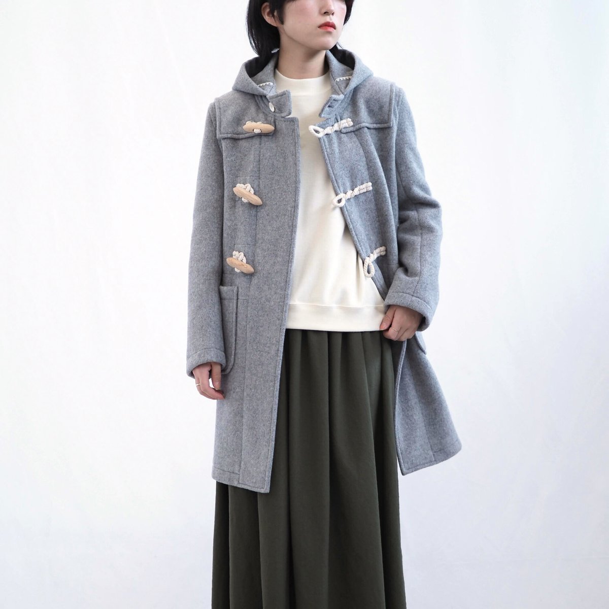 美品 ロージーモースター ハマグリ コート グレー 【公式通販】