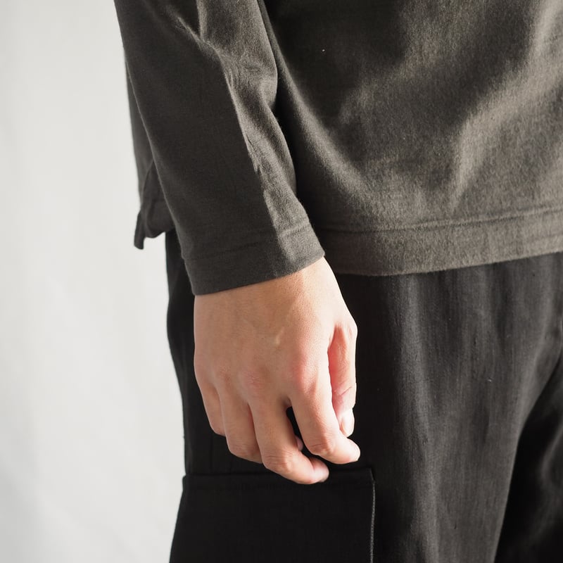 羊毛Tシャツ ロング/s iti-11 ［ メリノウール ］ | 新見本工場