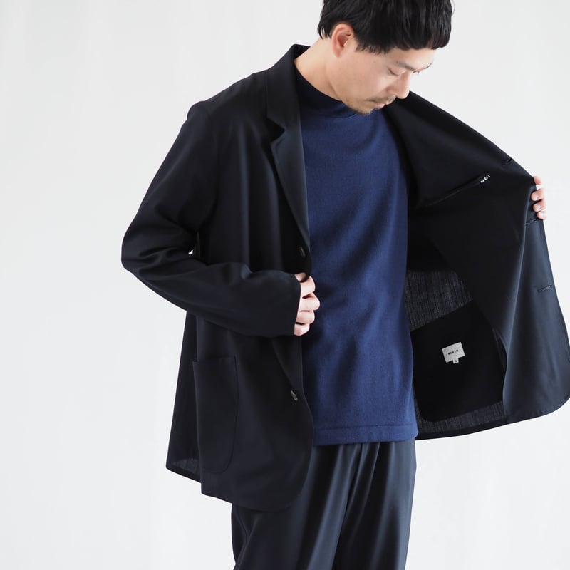 はたやジャケット（組上）【ダークネイビー】004JK ［ メリノウール