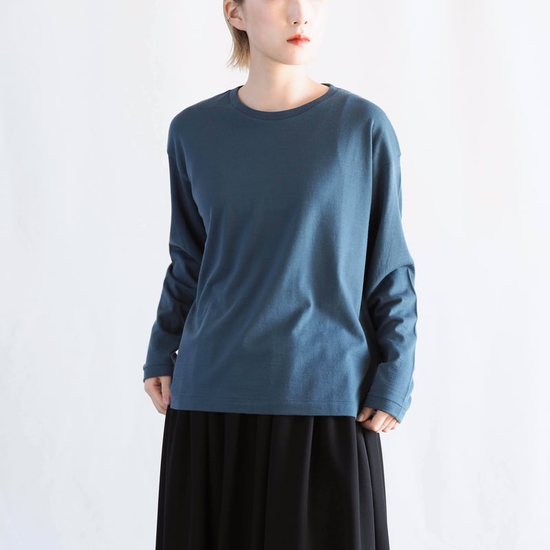 羊毛Tシャツ ロング/s iti-11 ［ メリノウール ］ | 新見本工場