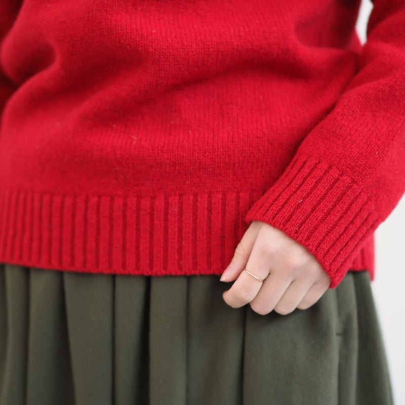 峯村サフォーク　サフォークセーター 生成りS 峯村サフォーク】サフォークセーター | ガラ紡(がらぼう)のお店