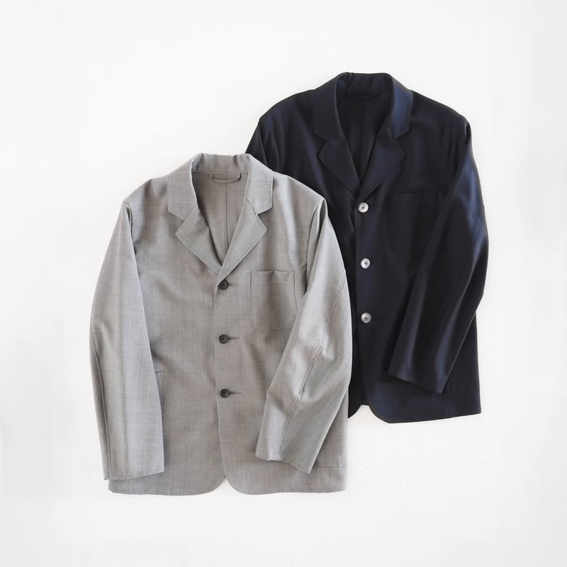 はたやジャケット（組上）【ダークネイビー】004JK ［ メリノウール