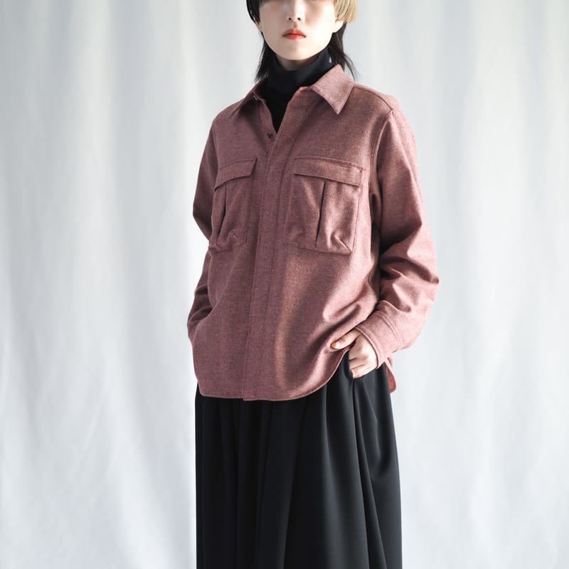 毛七サファリシャツ 006SH ［ ウール ］ | 新見本工場 オンラインストア