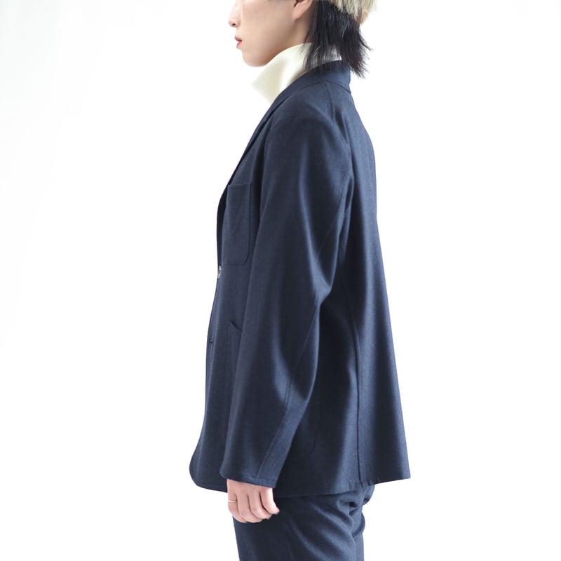 はたやジャケット（組上）【ネイビー】006JK ［ メリノウール