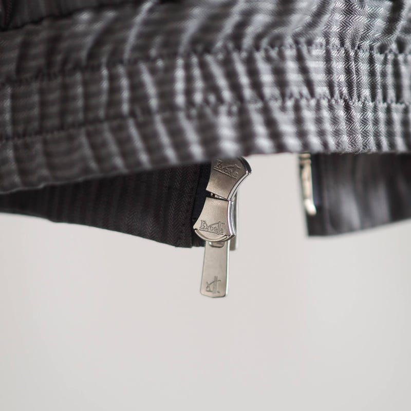 はたやブルゾン【ライトグレー】 006BZ ［ メリノウール × シルク