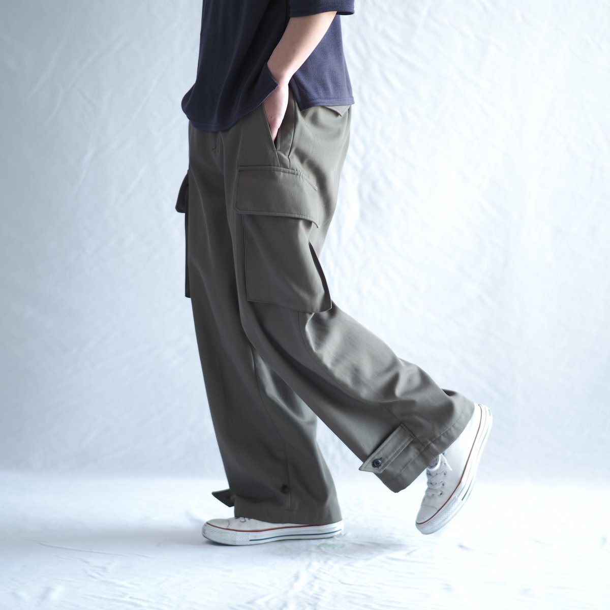 はたやカーゴ【フェードグリーン】301PT［ メリノウール×コットン ］サイズ4 fit=scale-down,w=1200