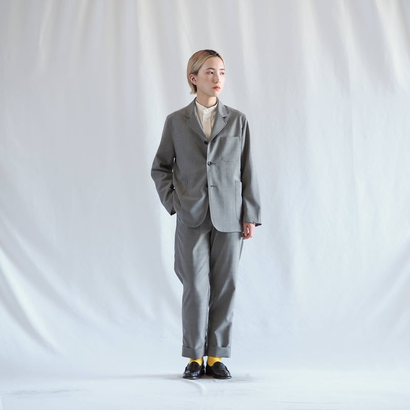 美品　IIROT ジャケット　グレー はたやジャケット（組上）【グレー】002JK ［ メリノウール