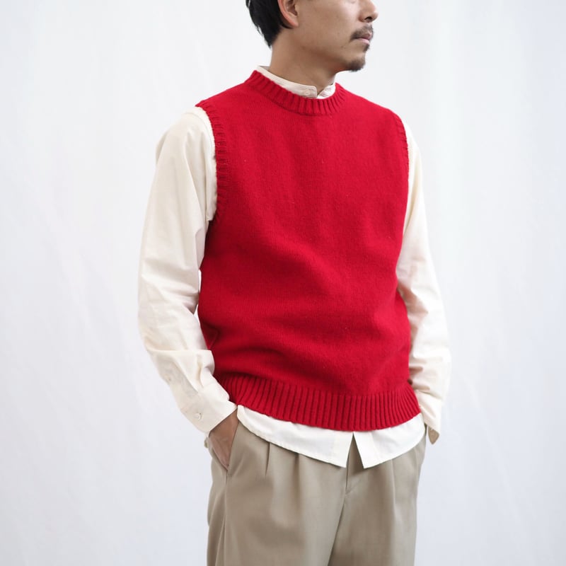 期間限定価格】 峯村サフォーク サフォークニットベスト ［ サフォーク