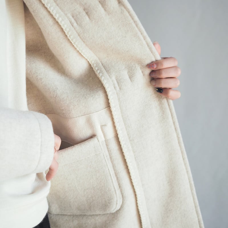 期間限定価格】ハマグリコート 生 0.7 生成り hmg-07R | 新見本工場