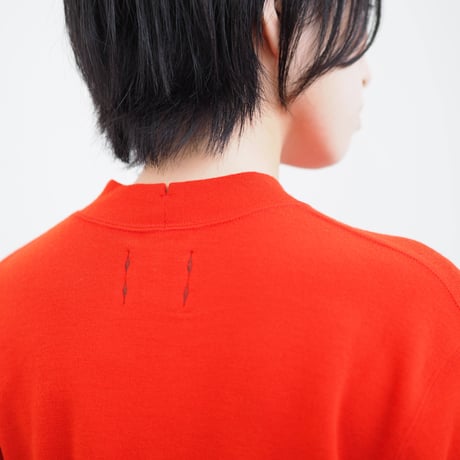 【SALE】はいからネック　朱　iti-06  ［ メリノウール ］