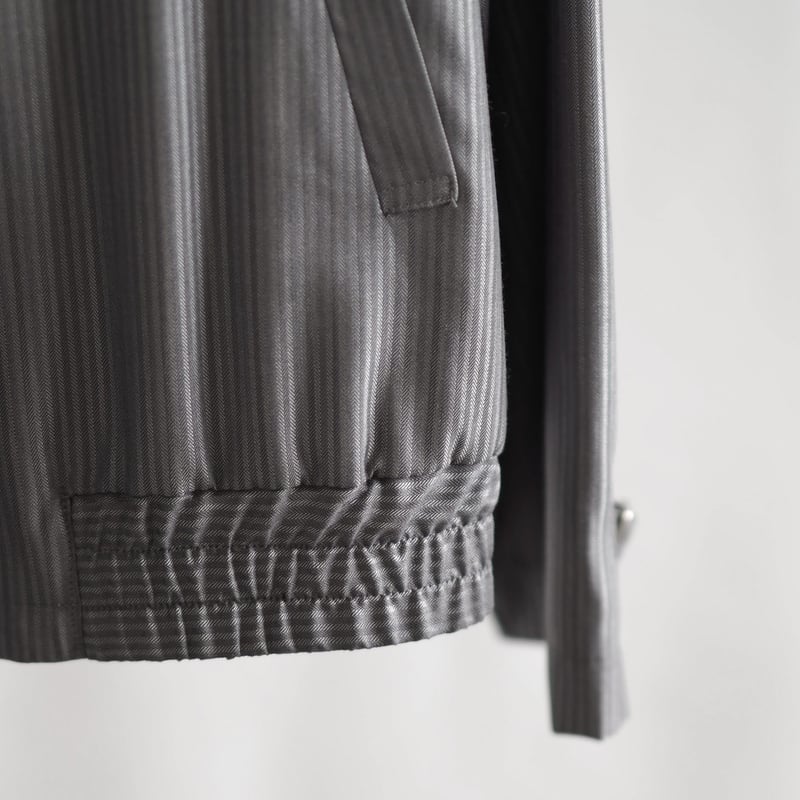 はたやブルゾン【ライトグレー】 006BZ ［ メリノウール × シルク