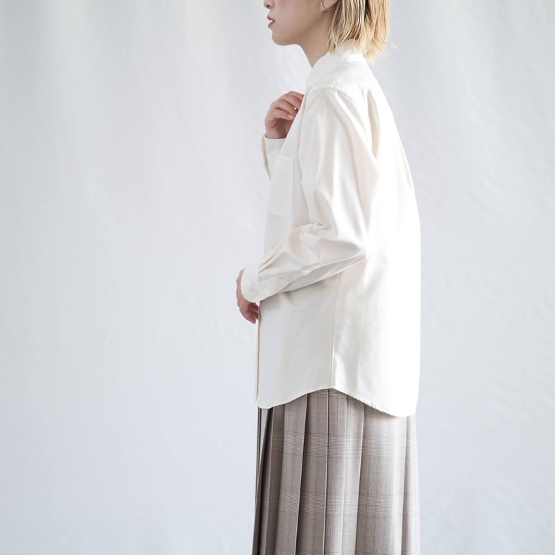 新見本工場 はたやシャツ　サイズ4 はたやシャツ ボタンダウン 001SH ［ コットン×シルク ］ | 新
