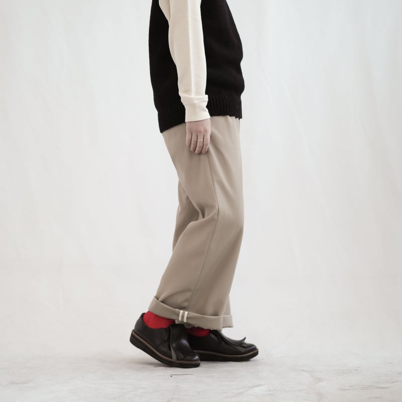 少しの間お値下げ　新見本工場はたやパンツ　ベージュ　サイズ3 尾州 SALE】はたやチノ【フェードベージュ】401PT ［ メリノウール