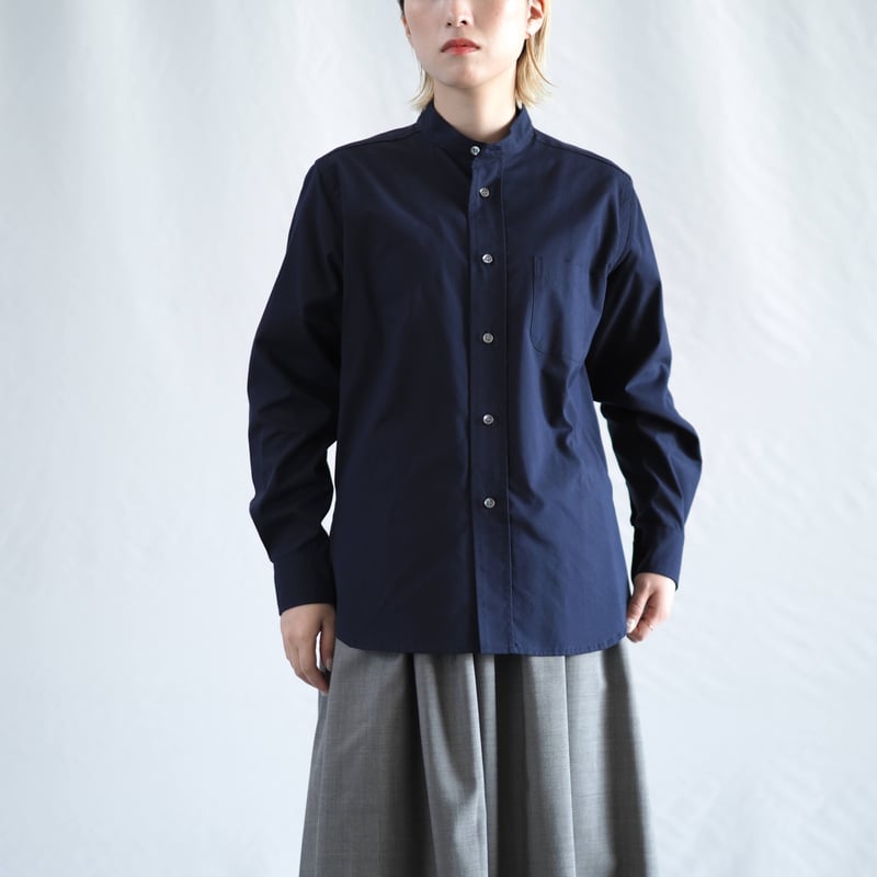 期間限定価格】 はたやシャツバンドカラー 002SH ［ コットン