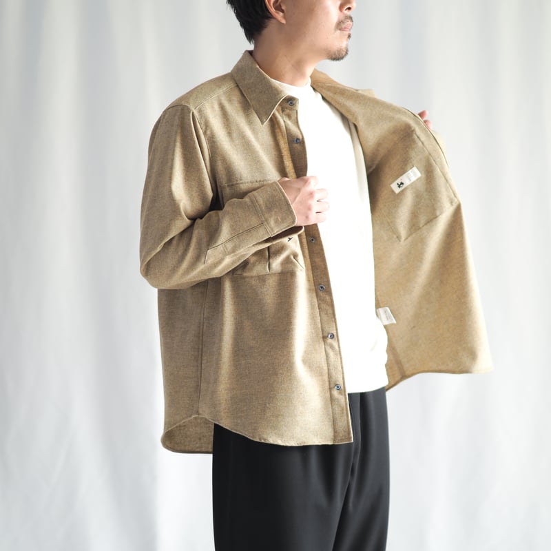 毛七サファリシャツ 006SH ［ ウール ］ | 新見本工場 オンラインストア