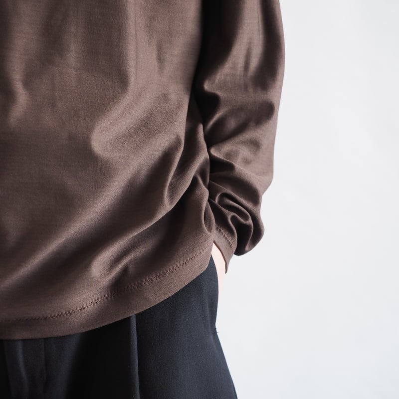 ひつじTシャツ ロング/s 003CS ［ メリノウール ］ | 新見本工場