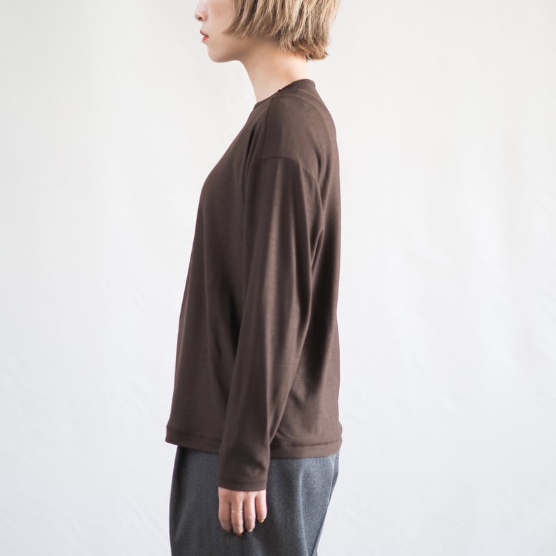 ひつじTシャツ ロング/s 003CS ［ メリノウール ］ | 新見本工場