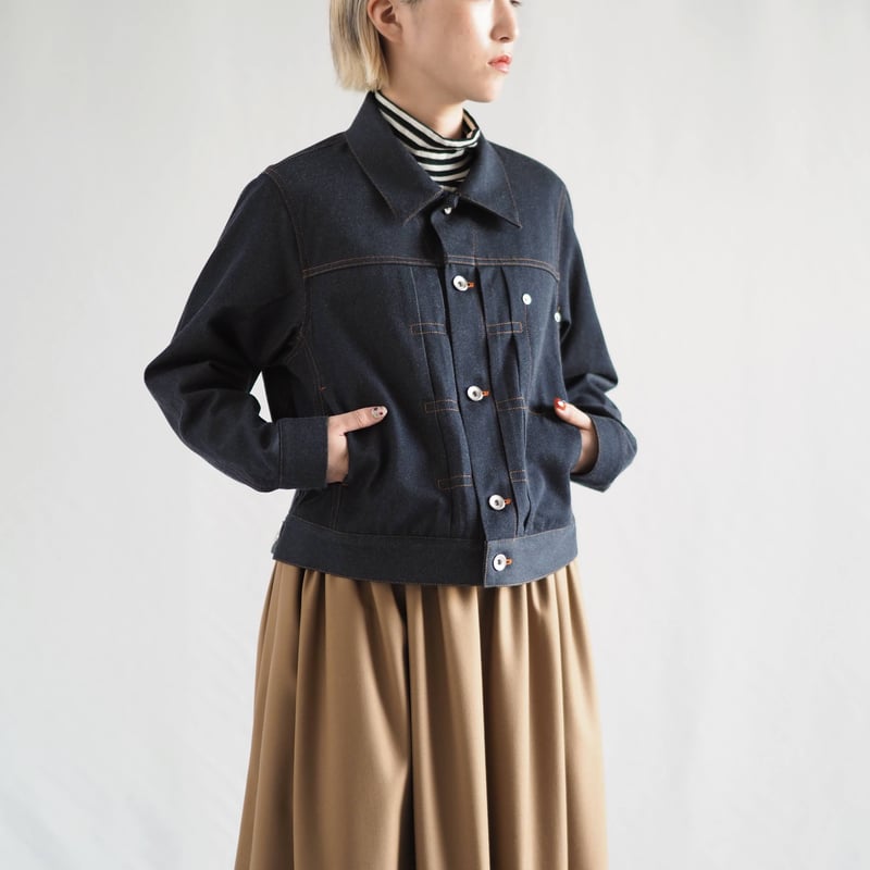 ションヘルデニムジャケット 008BZ ［ メリノウール×コットン ］ | 新