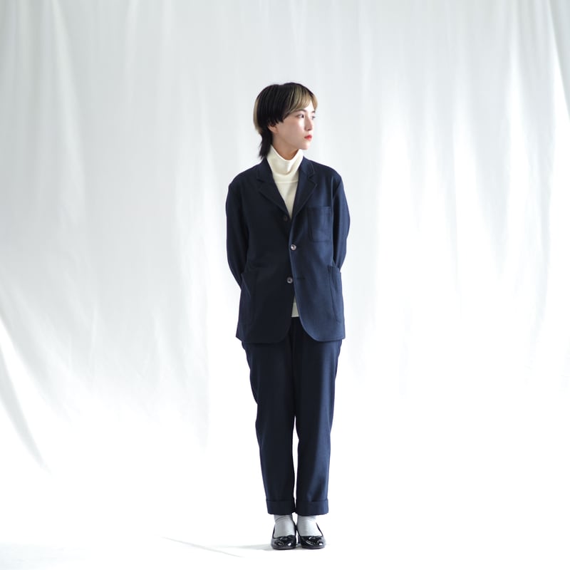 はたやジャケット（組上）【ネイビー】006JK ［ メリノウール