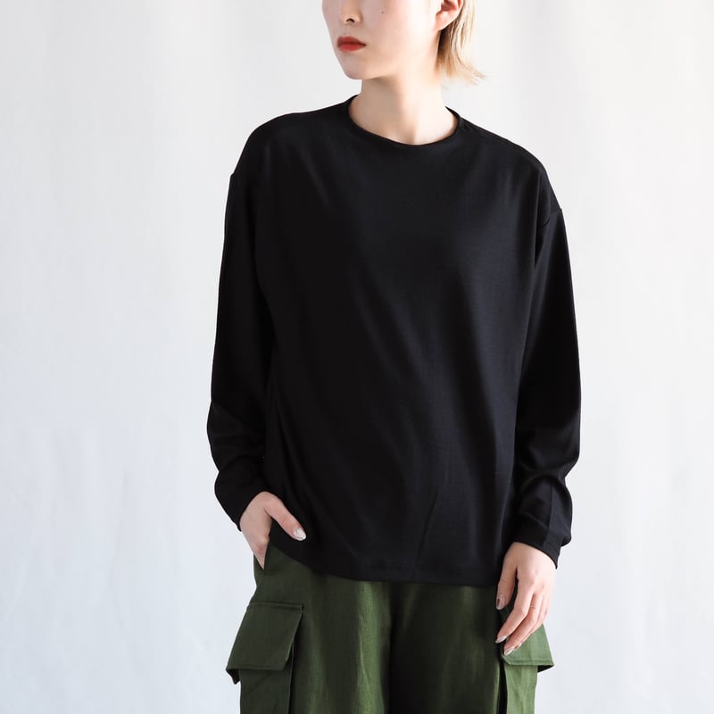 ひつじTシャツ ロング/s 003CS ［ メリノウール ］ | 新見本工場