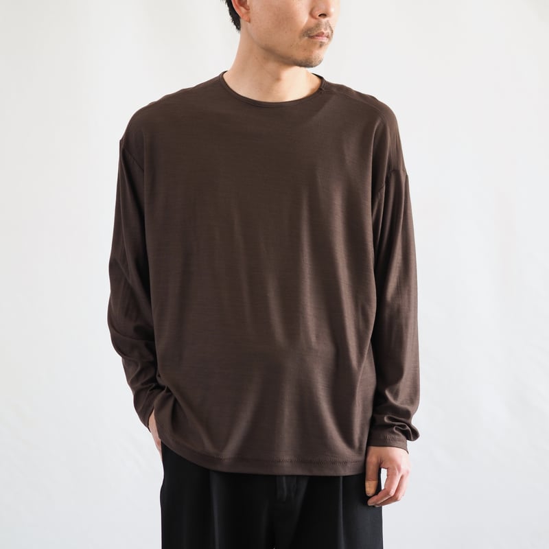 ひつじTシャツ ロング/s 003CS ［ メリノウール ］ | 新見本工場
