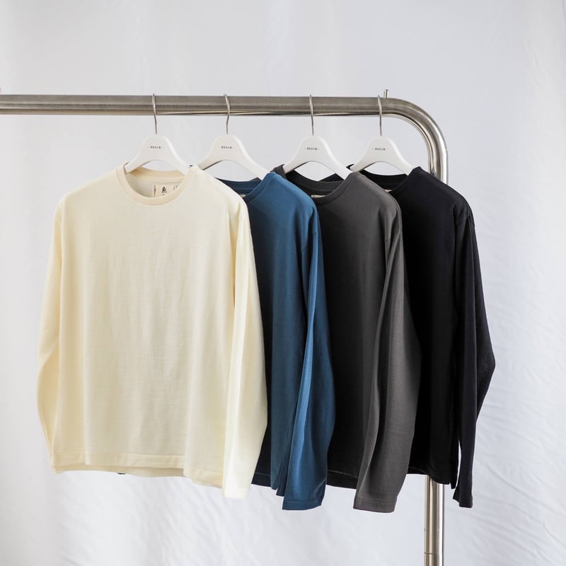 羊毛Tシャツ ロング/s iti-11 ［ メリノウール ］ | 新見本工場