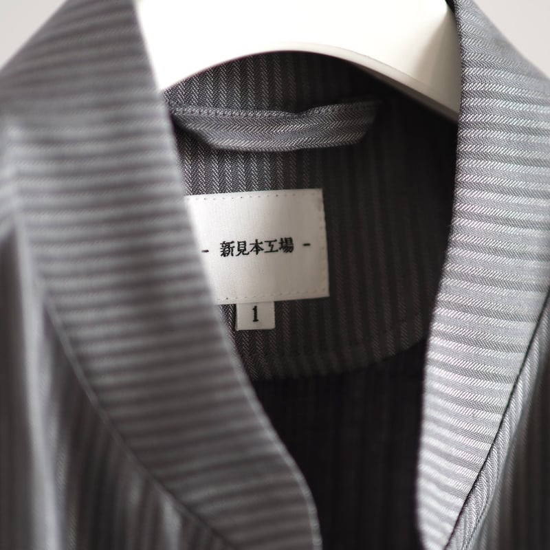 はたやブルゾン【ライトグレー】 006BZ ［ メリノウール × シルク