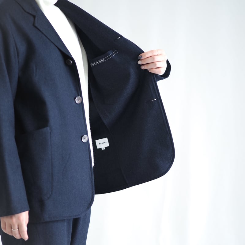 はたやジャケット（組上）【ネイビー】006JK ［ メリノウール ］ | 新