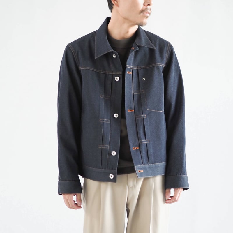 ションヘルデニムジャケット 008BZ ［ メリノウール×コットン ］ | 新