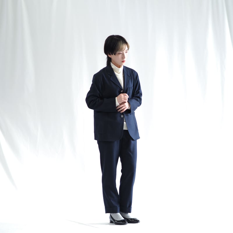 はたやジャケット（組上）【ネイビー】006JK ［ メリノウール ］ | 新