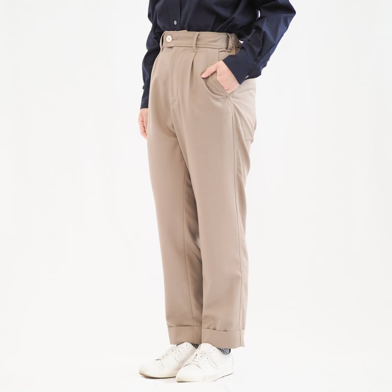 新見本工場　はたやパンツ　フロートポーラ　サンド　サイズ4 はたやパンツ（組下）【ネイビー】006PT ［ メリノウール