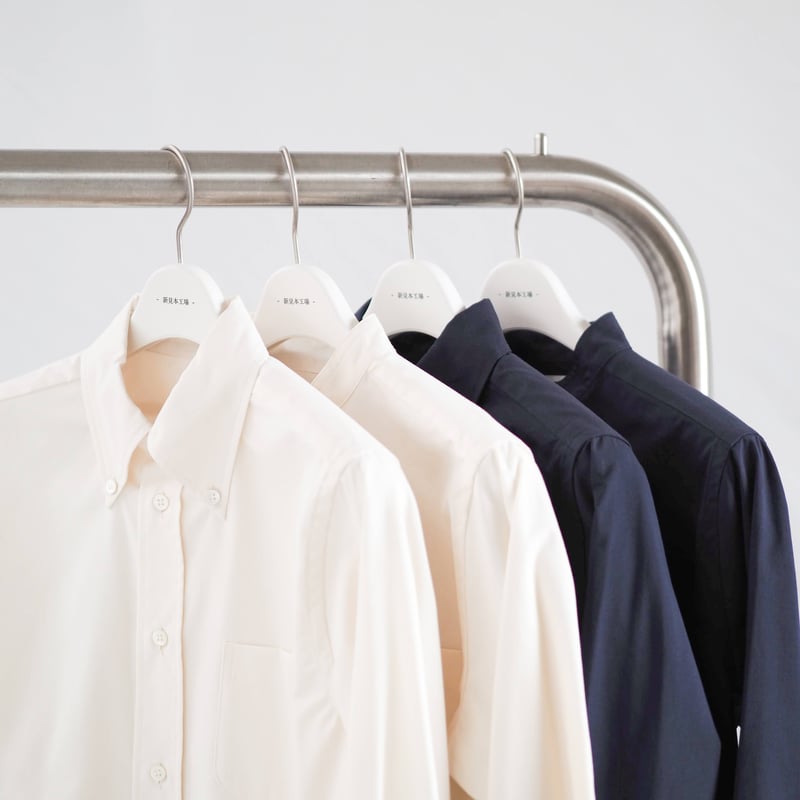 新見本工場 はたやシャツ　サイズ4 はたやシャツ ボタンダウン 001SH ［ コットン×シルク ］ | 新