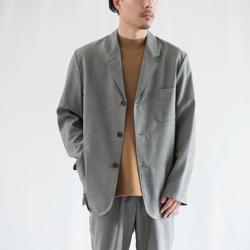 はたやジャケット(組上)【グレー】002JK [ メリノウール はたやジャケット(組上)【グレー】002JK [ メリノウール