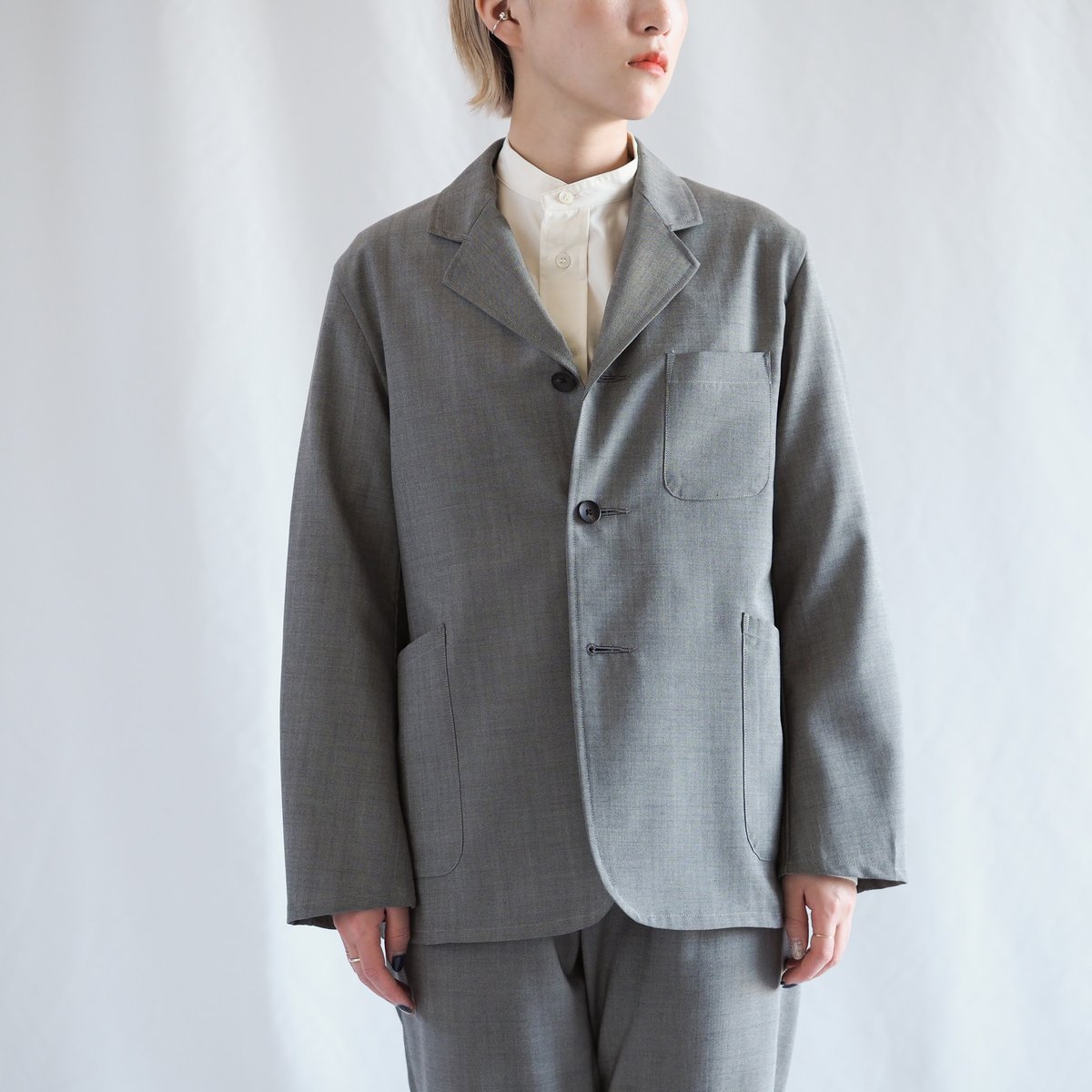 数回　プラダ　テーラードジャケット 2B　シングル モヘヤ ウール混 46グレー 2025年最新】PRADA メンズ テーラードジャケットの人気アイテム