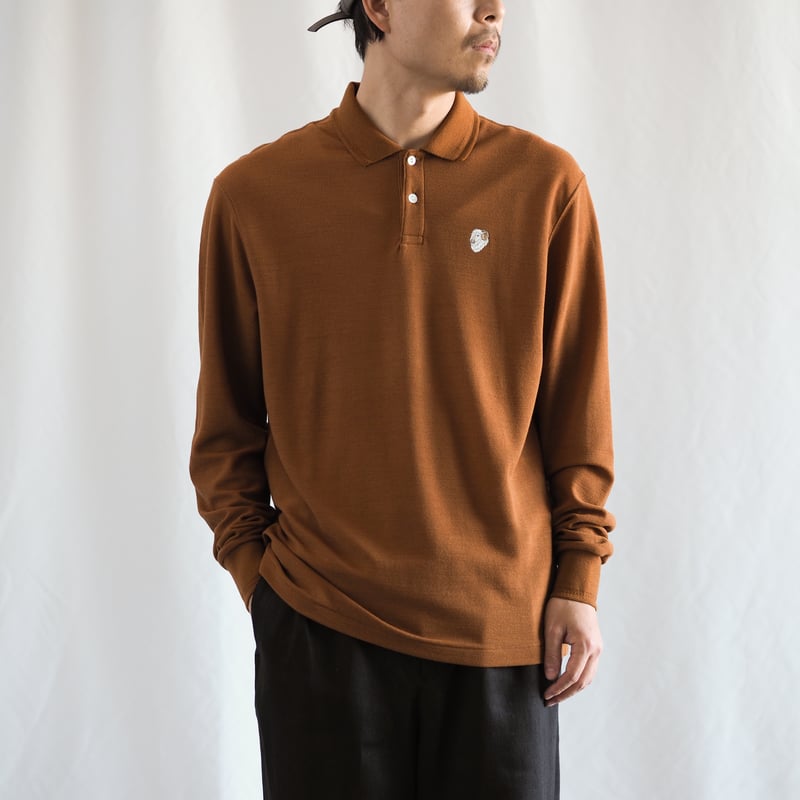 SALE】ひつじポロシャツ ロング/s 005CS ［ メリノウール ］ | 新見本