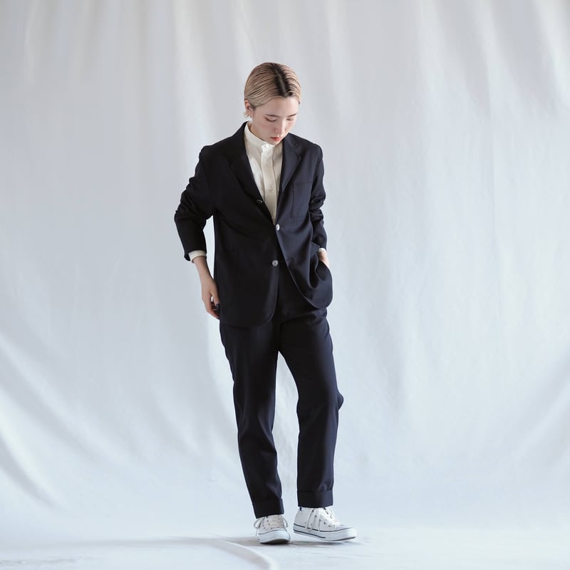 はたやジャケット（組上）【ダークネイビー】004JK ［ メリノウール