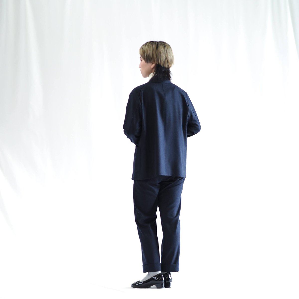 はたやパンツ（組下）【ネイビー】006PT ［ メリノウール