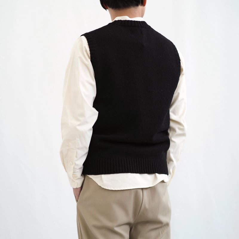 峯村サフォーク　サフォークセーター　ブラックS 峯村サフォーク】サフォークセーター | ガラ紡(がらぼう)のお店