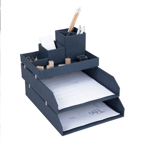 書類トレイ ファイル２段 レタートレー デスクオーガナイザー 北欧デザイン Bigso Box Of Sweden Håkan (ホーキャン)