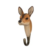 Wildlife Garden 手彫りアニマル・フック ノロジカ